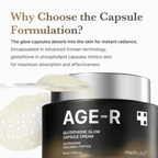AGE-R Glutathione Glow Capsule Cream 50ml