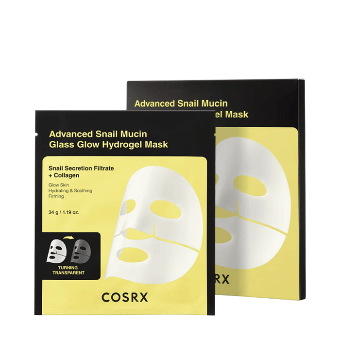 Advanced Snail Mucin Glass Glow Hydrogel Mask (3 sheets)