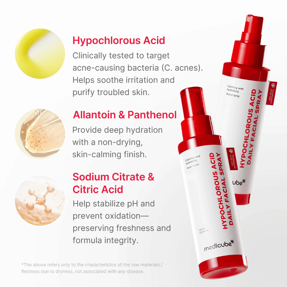 Hypochlorous Acid Daily Facial Spray 125ml