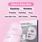 The Peptide Collagen Lifting Glow Hydrogel Mask (3 sheets)