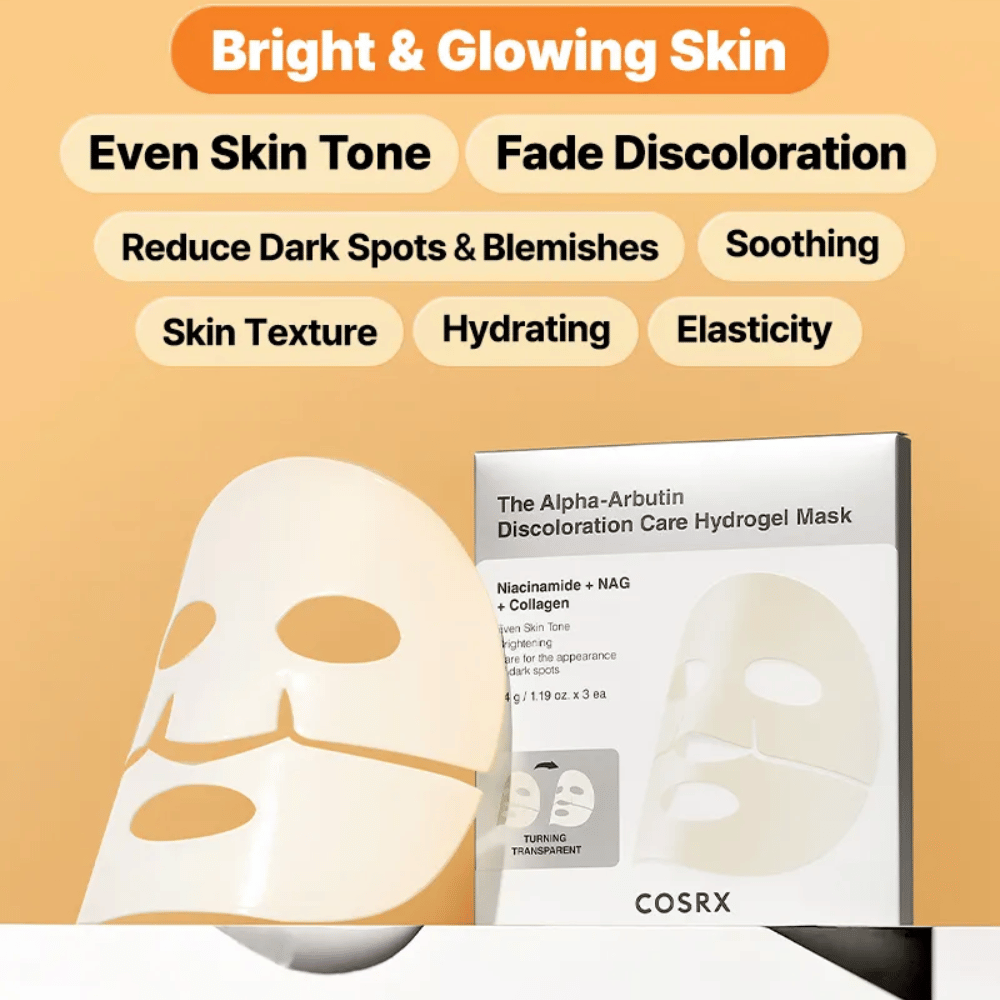 The Alpha-Arbutin Discoloration Care Hydrogel Mask (3 sheets)